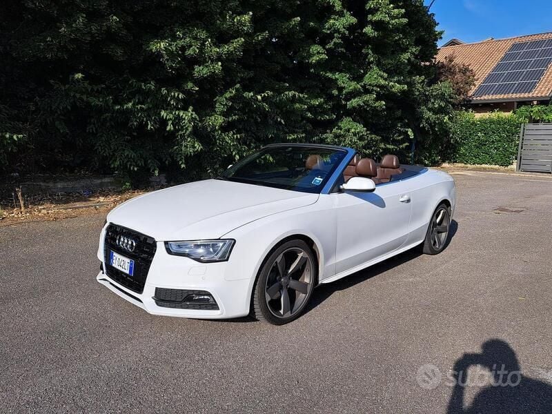 Usata Audi A5 Cabriolet 190 CV (139 kW) 2015 Bianco Cabrio