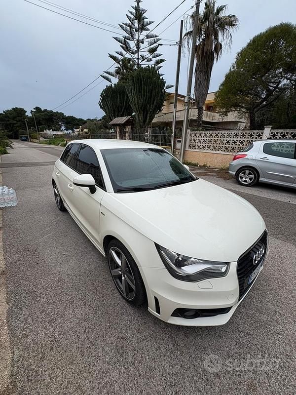 Usata Audi A1 S-Line 90 CV (66 kW) 2013 Bianco Utilitaria