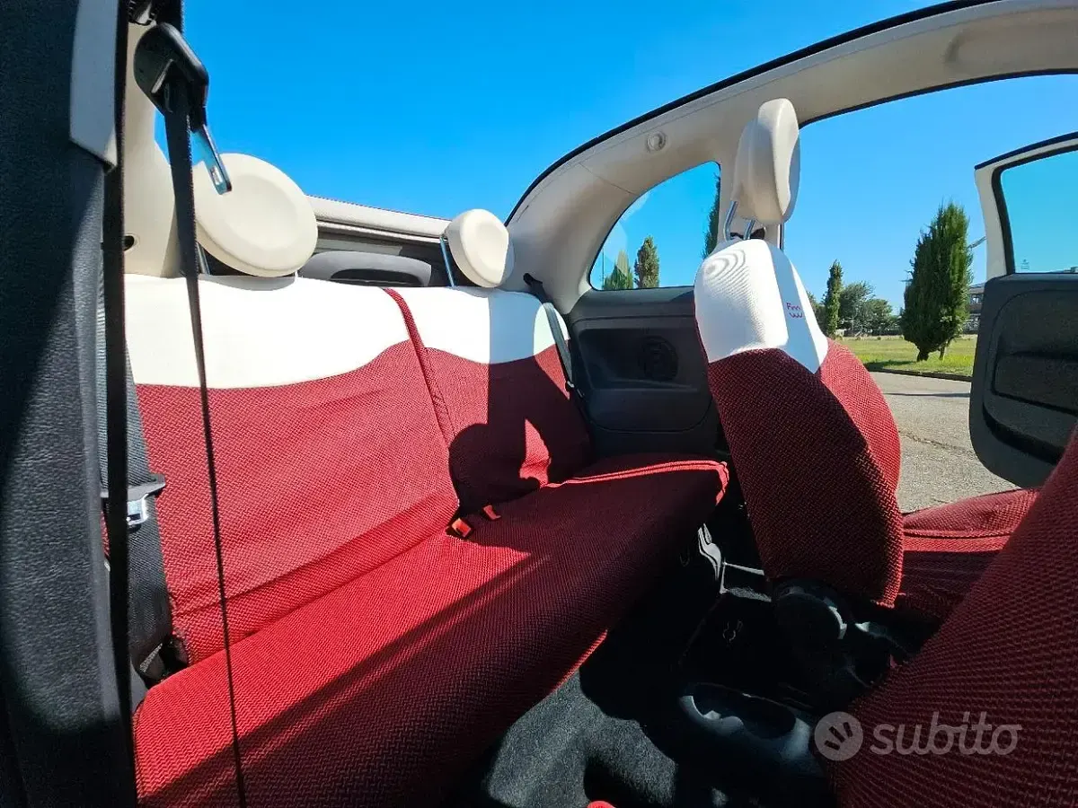 Usata Fiat 500C Lounge 69 CV (50 kW) 2012 Bianco Cabrio