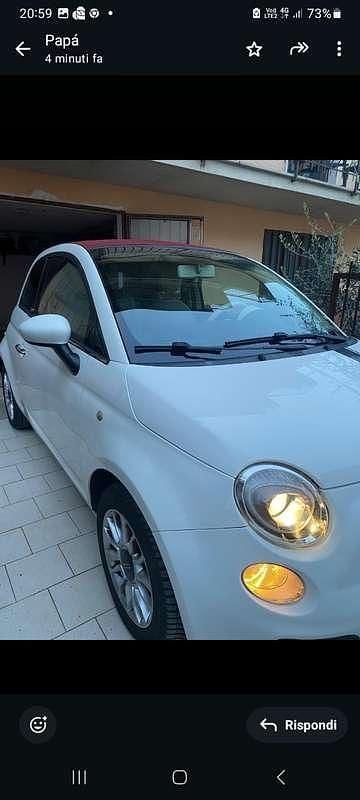 Usata Fiat 500C Rock 69 CV (50 kW) 2010 Bianco Cabrio