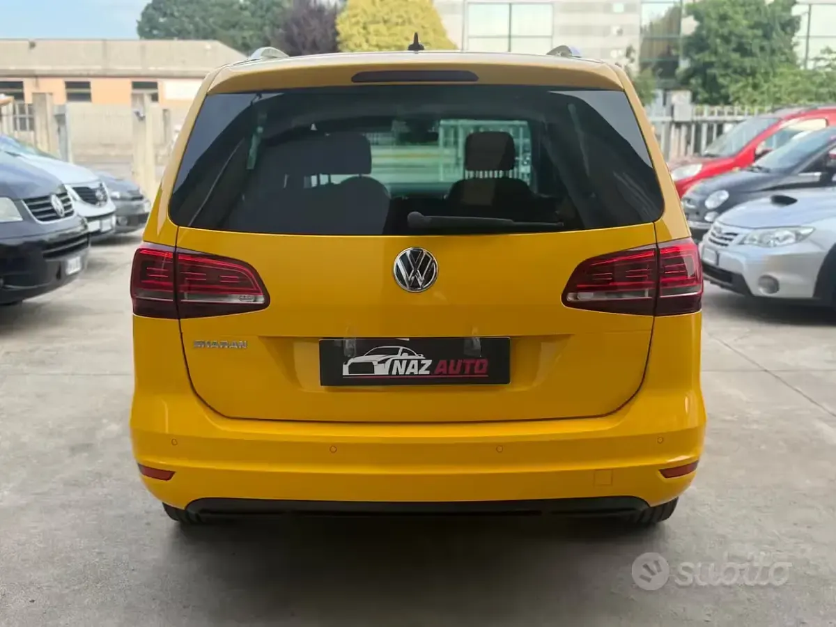 Usata VW Sharan Highline 150 CV (110 kW) 2019 Giallo Monovolume