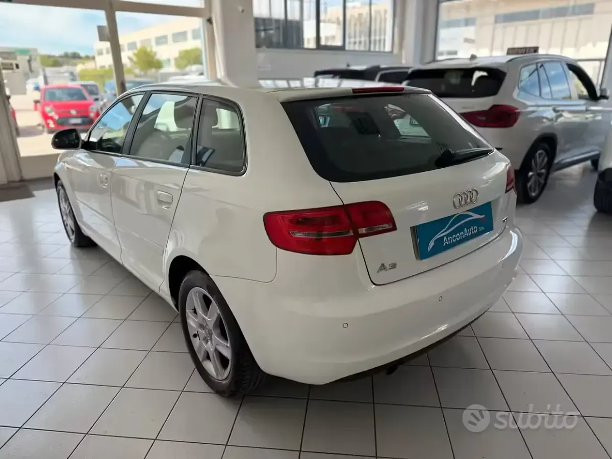Usata Audi A3 90 CV (66 kW) 2010 Bianco Utilitaria