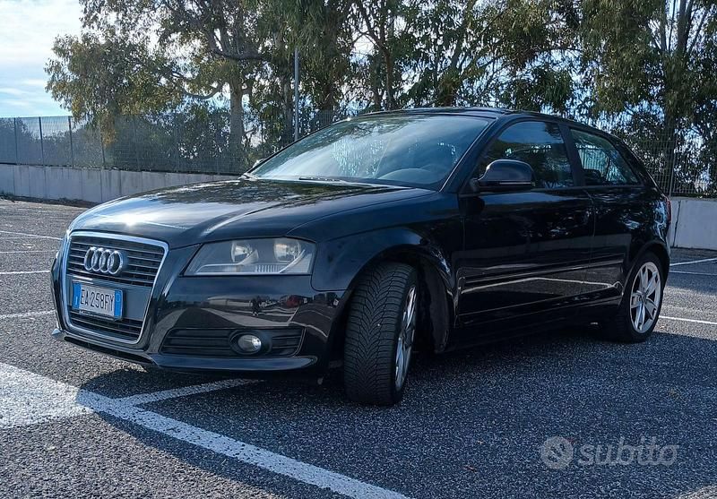 Usata Audi A3 Ambition 105 CV (77 kW) 2010 Nero Utilitaria