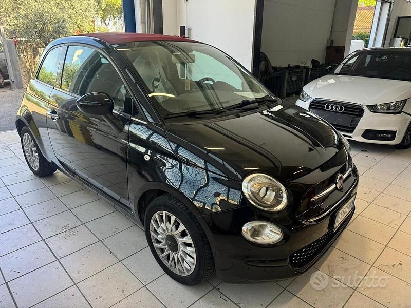 Usata Fiat 500C 69 CV (50 kW) 2019 Nero Cabrio