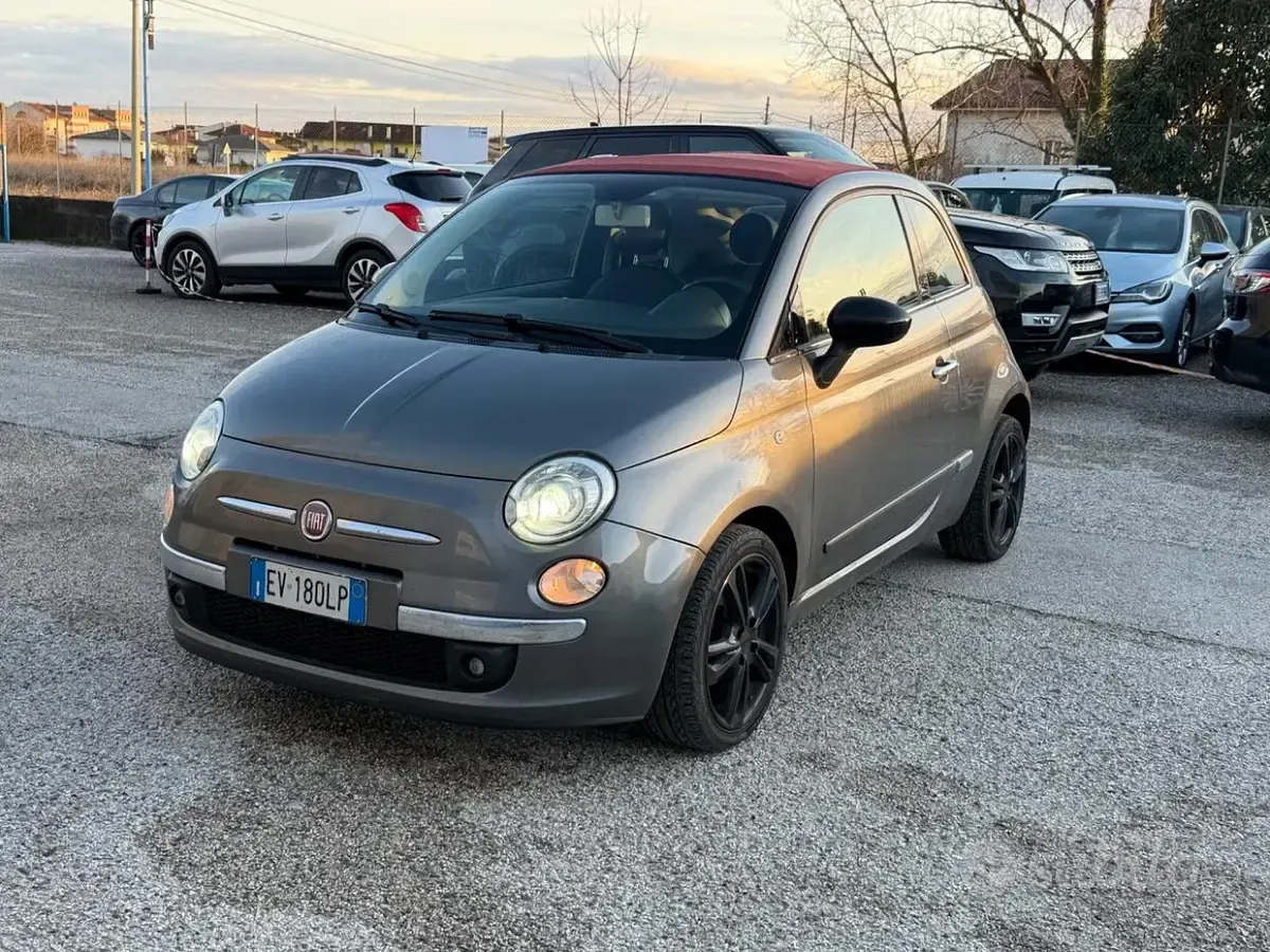 Usata Fiat 500C Pop 95 CV (69 kW) 2015 Grigio Cabrio