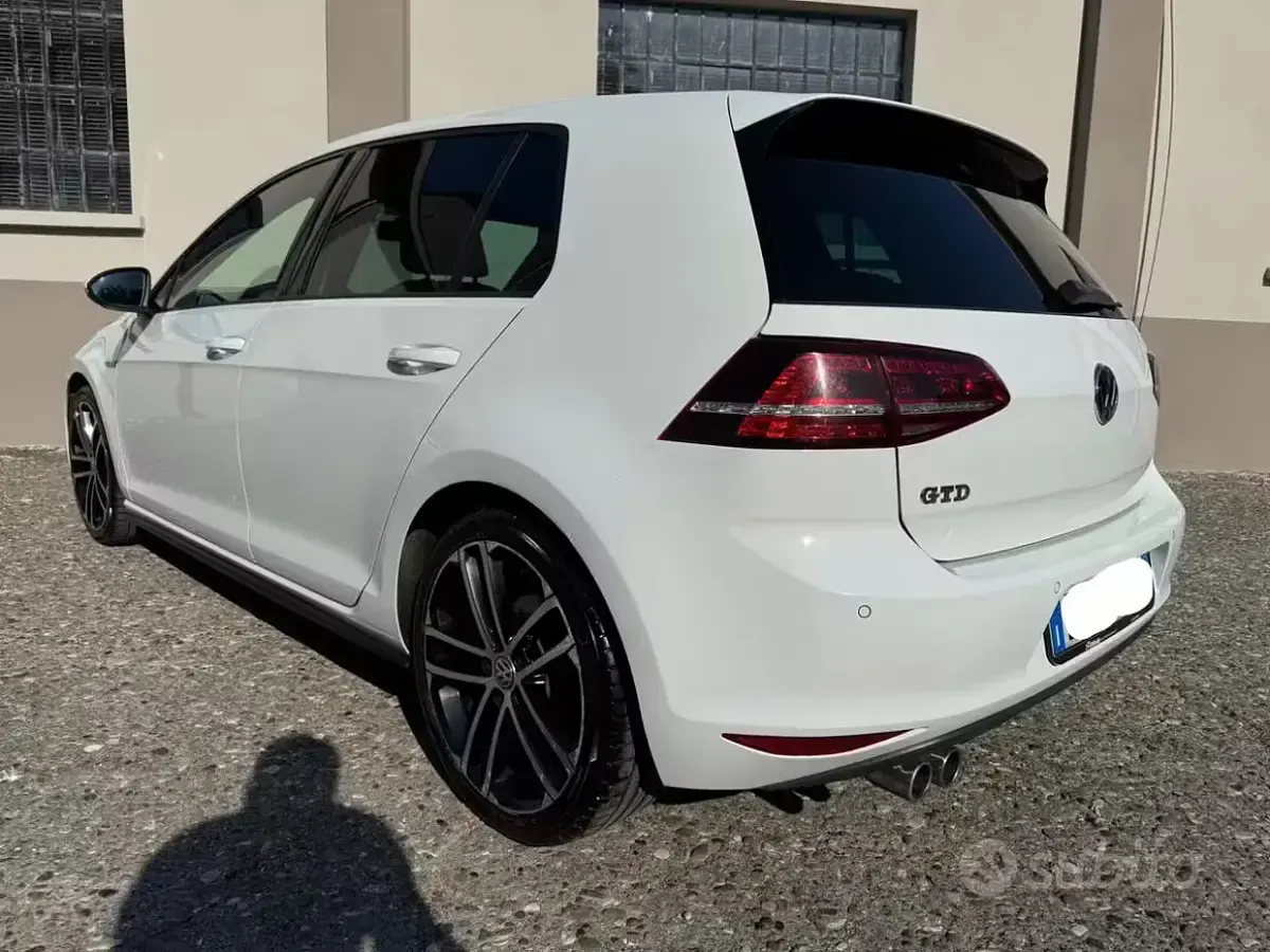 Usata VW Golf VII GTD 184 CV (135 kW) 2013 Bianco Berlina