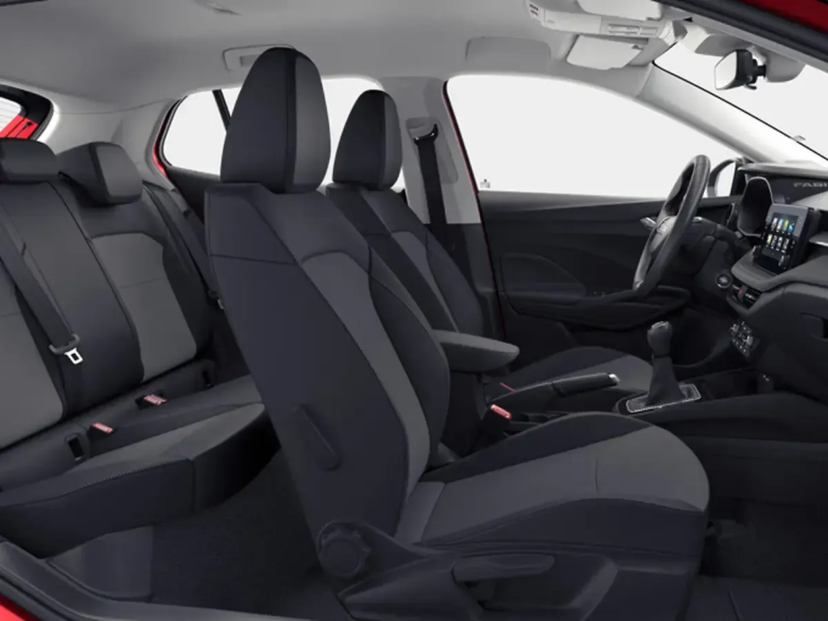 Nuova Skoda Fabia 95 CV (69 kW) 2026 Rosso velluto metallizzato nero tulipano Utilitaria