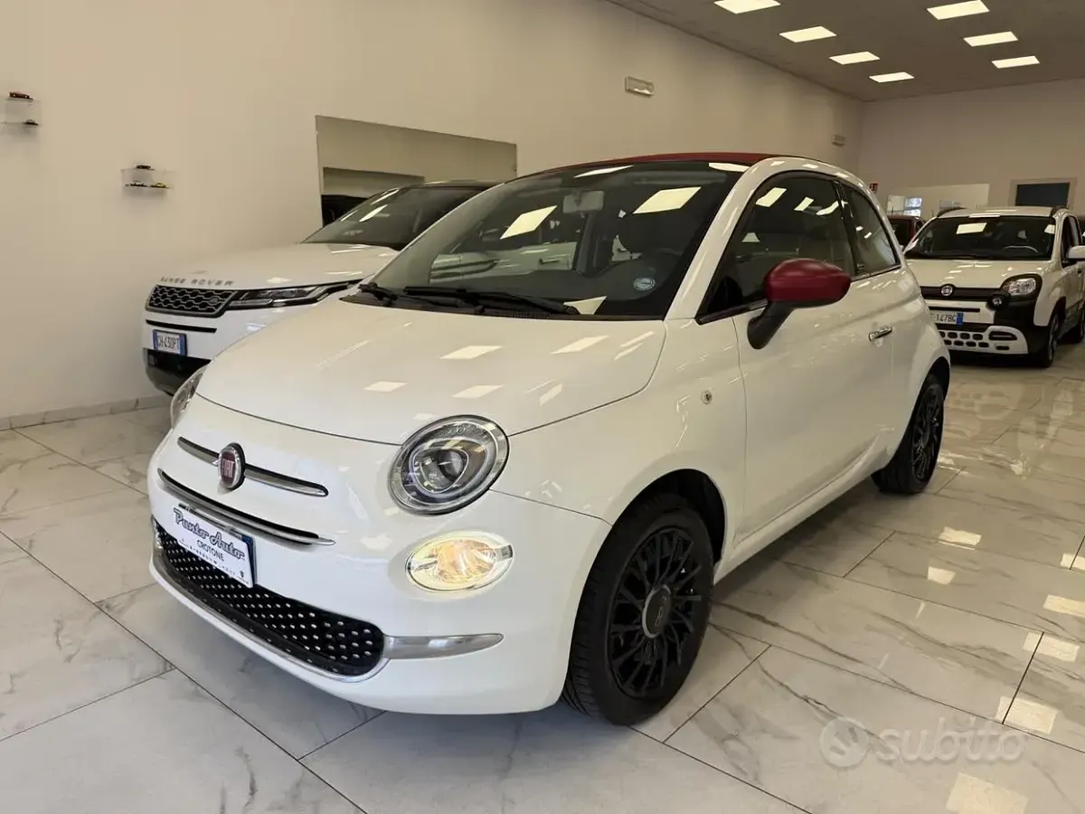 Usata Fiat 500C Lounge 69 CV (50 kW) 2017 Bianco Cabrio