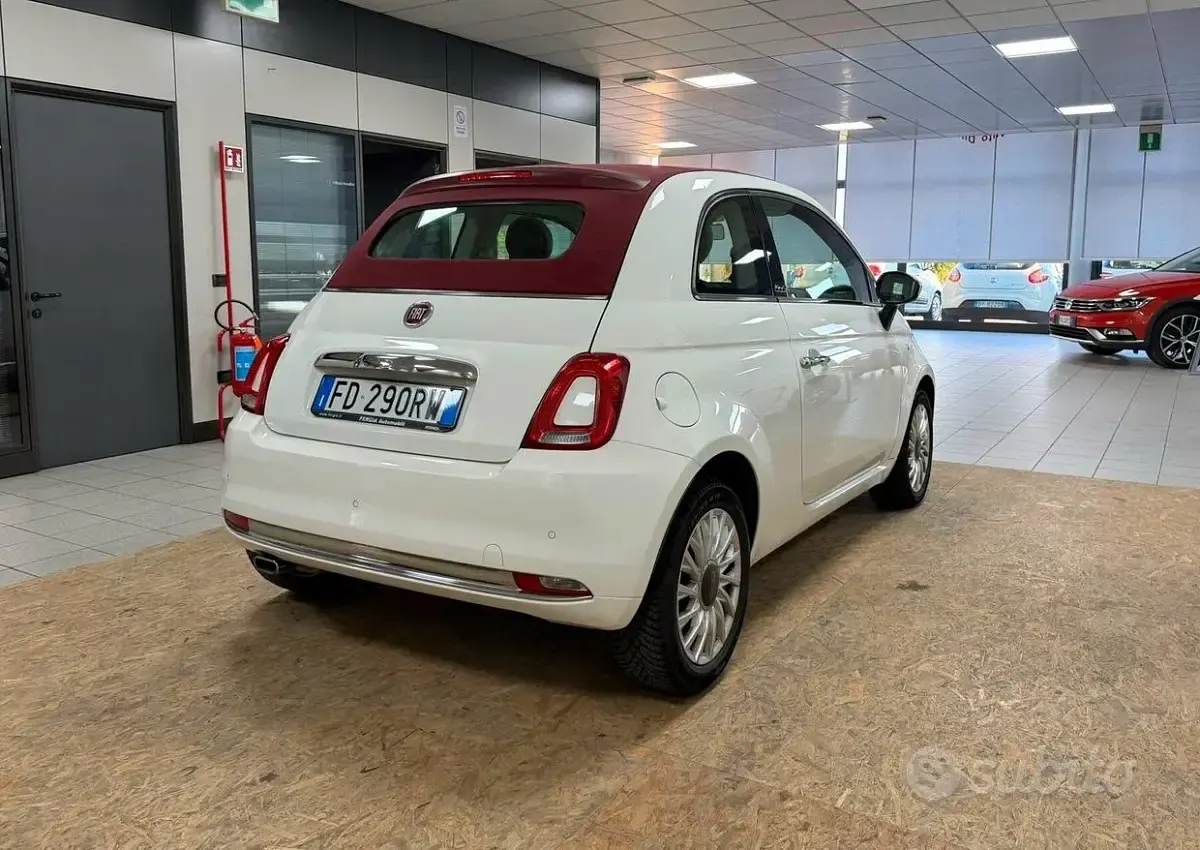 Usata Fiat 500C Lounge 95 CV (69 kW) 2016 Bianco Cabrio