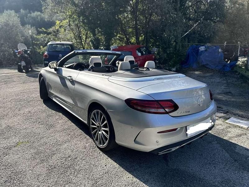 Usata Mercedes C220 Premium 194 CV (142 kW) 2019 Argento Cabrio