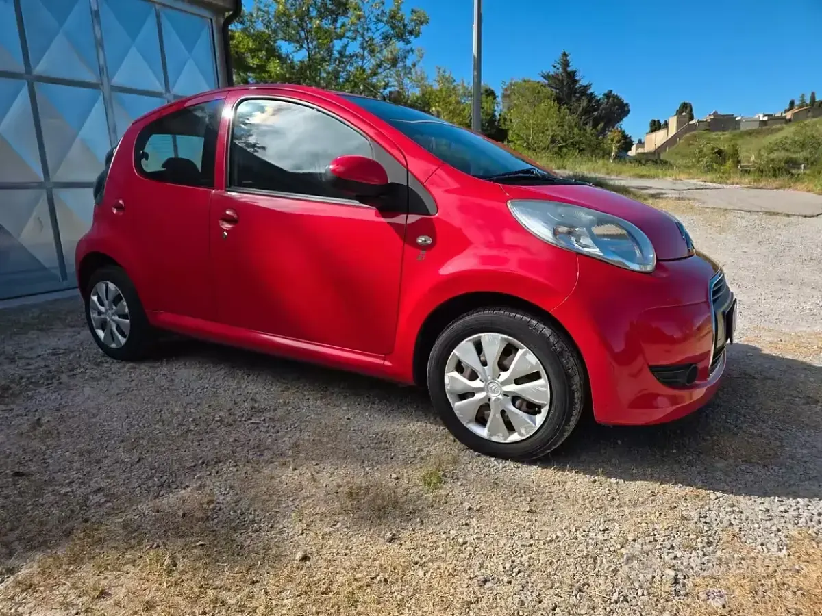Usata Citroën C1 Style 68 CV (50 kW) 2009 Rosso Utilitaria