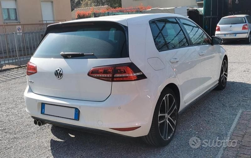 Usata VW Golf VII GTD 185 CV (136 kW) 2017 Bianco Berlina
