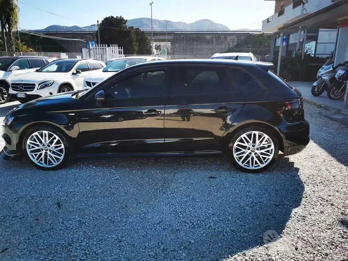 Usata Audi A3 S-Line 110 CV (80 kW) 2017 Nero Berlina