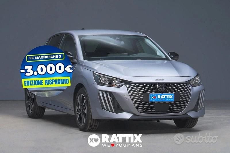 Usata Peugeot 208 Allure 101 CV (74 kW) 2025 Grigio Utilitaria