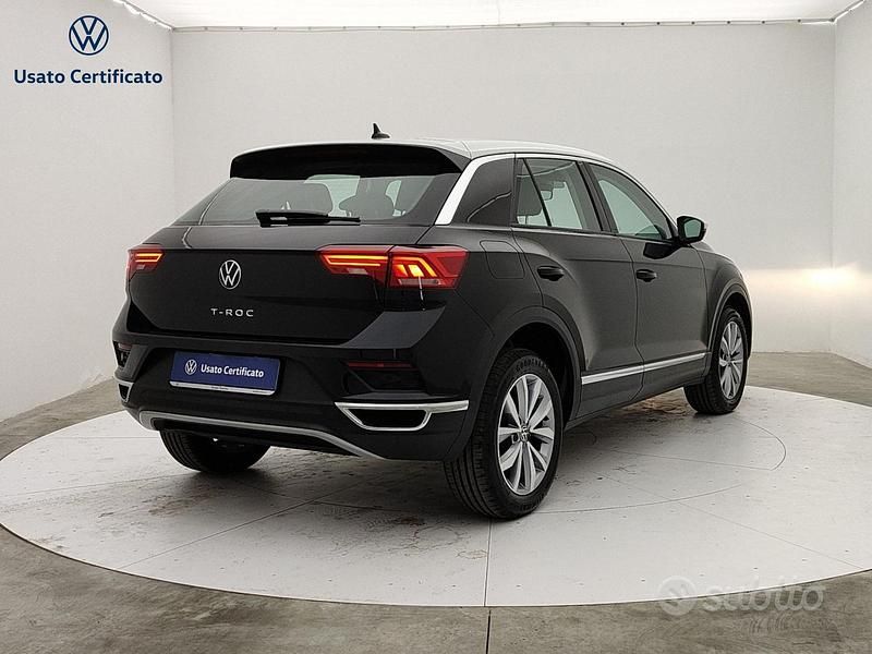 Usata VW T-Roc Style 110 CV (80 kW) 2021 Nero SUV