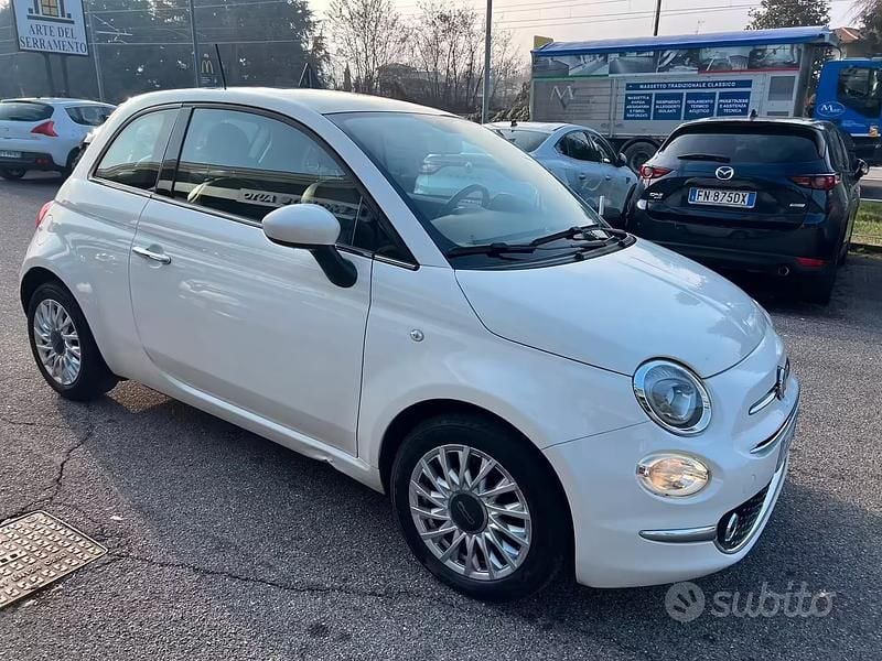 Usata Fiat 500 Lounge 95 CV (69 kW) 2018 Bianco Berlina