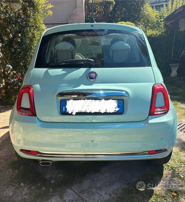 Usata Fiat 500 Lounge 69 CV (50 kW) 2018 Verde Utilitaria