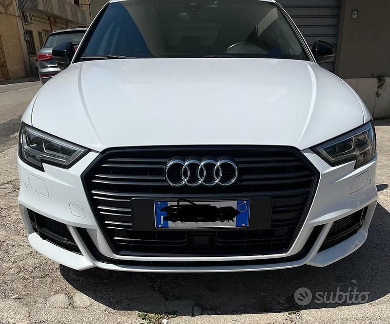 Usata Audi A3 S-Line 150 CV (110 kW) 2017 Bianco Berlina