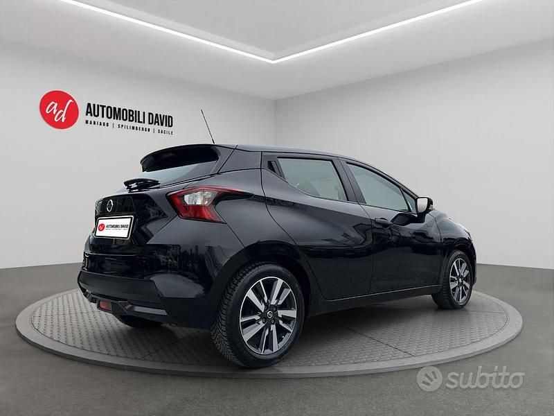 Usata Nissan Micra Acenta 71 CV (52 kW) 2018 Nero Utilitaria