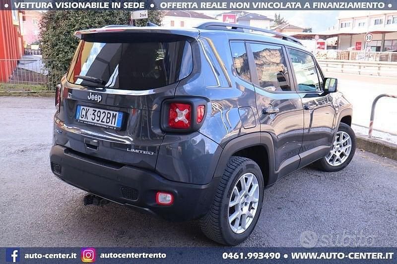 Usata Jeep Renegade Limited 190 CV (139 kW) 2022 Grigio SUV