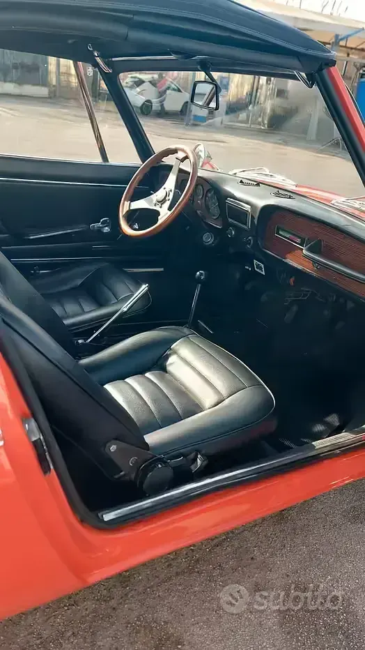 Usata Fiat 850 53 CV (38 kW) 1970 Rosso Cabrio