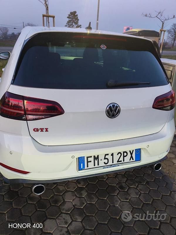 Usata VW Golf VII GTI 245 CV (180 kW) 2017 Bianco Berlina
