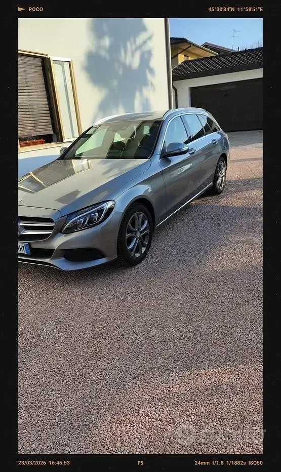 Usata Mercedes C220 170 CV (125 kW) 2014 Grigio Station wagon