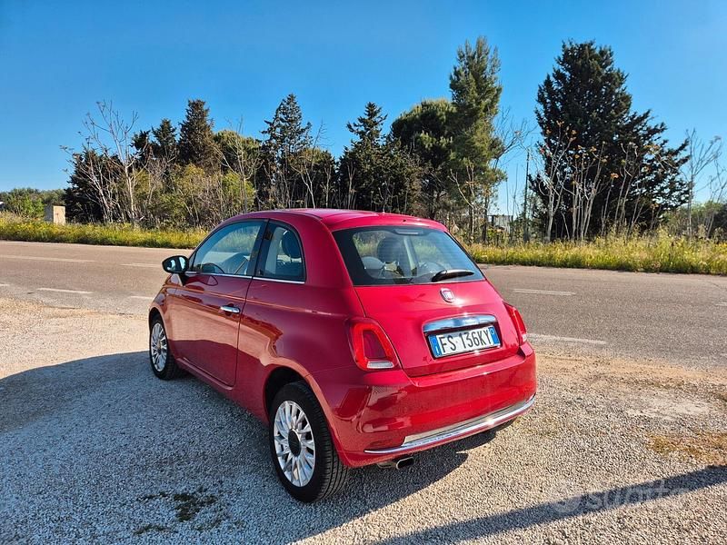 Usata Fiat 500 Lounge 85 CV (62 kW) 2018 Rosso Berlina