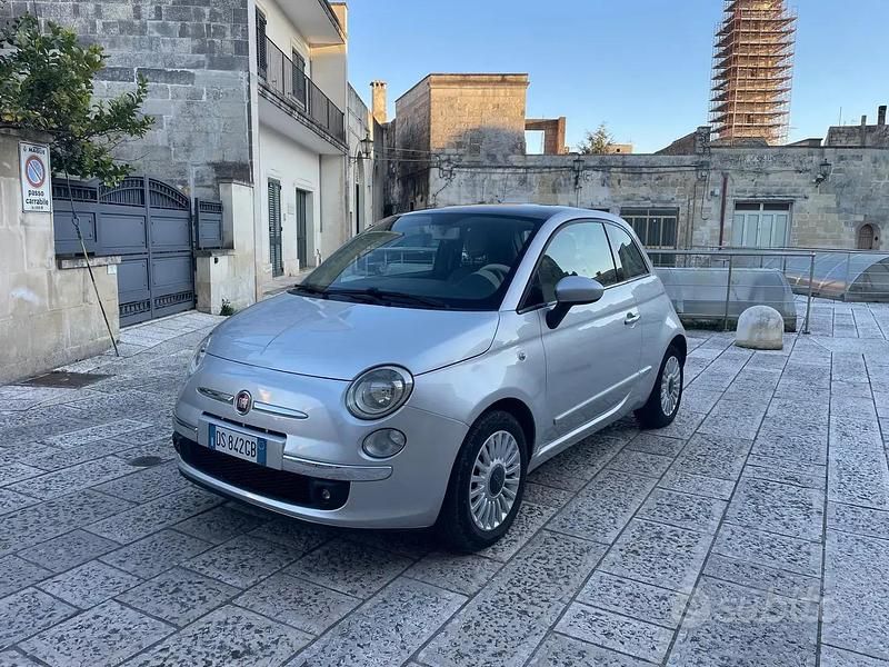 Usata Fiat 500 Lounge 75 CV (55 kW) 2008 Grigio Utilitaria