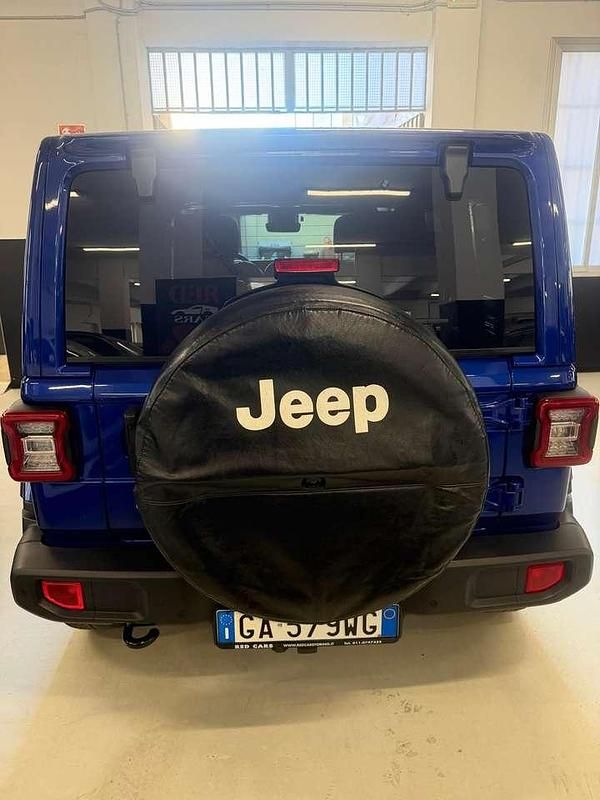 Usata Jeep Wrangler Sahara 200 CV (147 kW) 2020 Blu/azzurro SUV