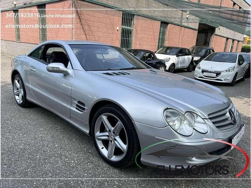 Usata Mercedes SL350 245 CV (180 kW) 2003 Argento Cabrio