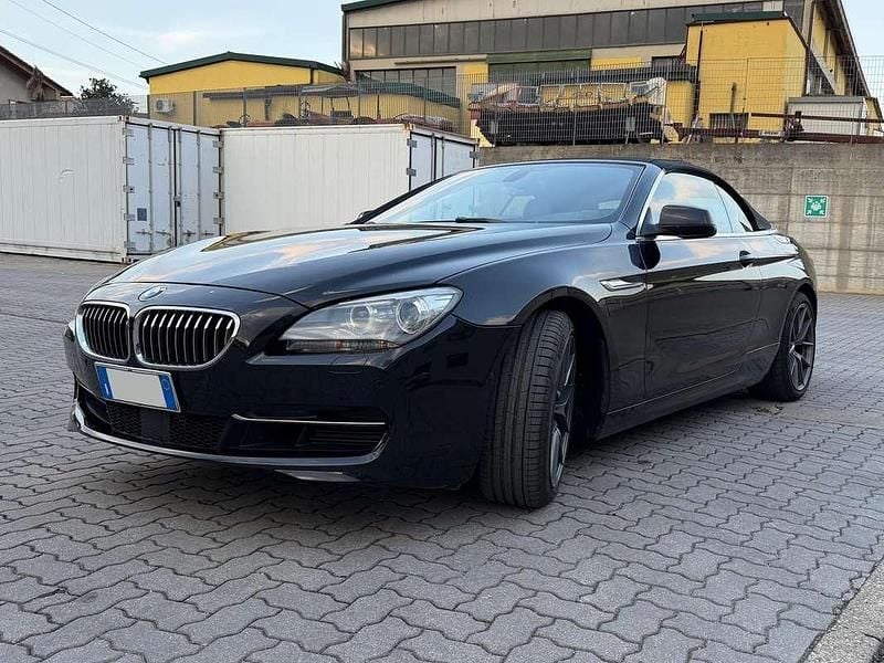 Usata BMW 640 Cabriolet 313 CV (230 kW) 2012 Nero Cabrio