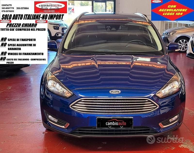 Usata Ford Focus Titanium 120 CV (88 kW) 2018 Blu Station wagon