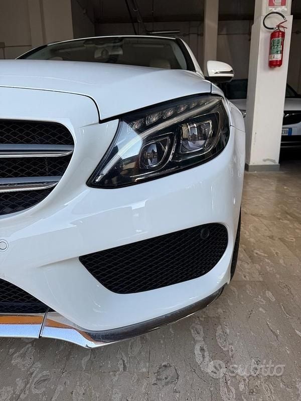 Usata Mercedes C250 Premium 204 CV (150 kW) 2016 Bianco Berlina