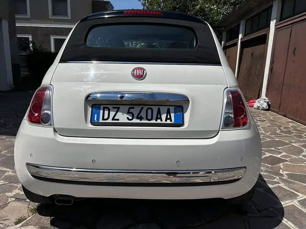 Usata Fiat 500C Lounge 69 CV (50 kW) 2009 Bianco Cabrio