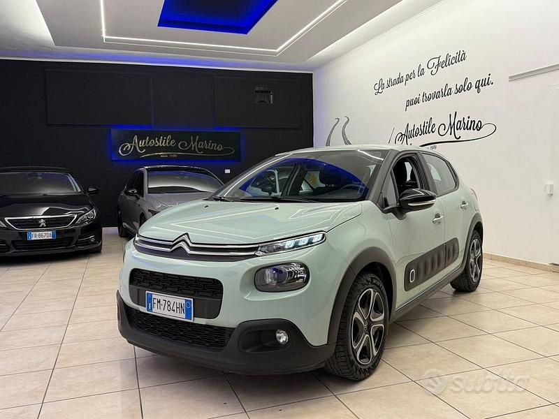 Verde Usata 2017 Citroën C3 PureTech Due volumi | 6499 € (Buon prezzo) - Immagine 1/4