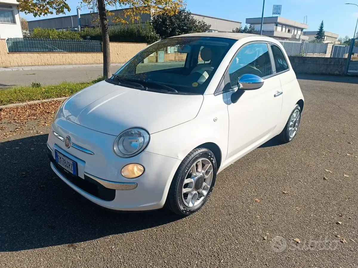 Usata Fiat 500 69 CV (50 kW) 2012 Bianco Cabrio