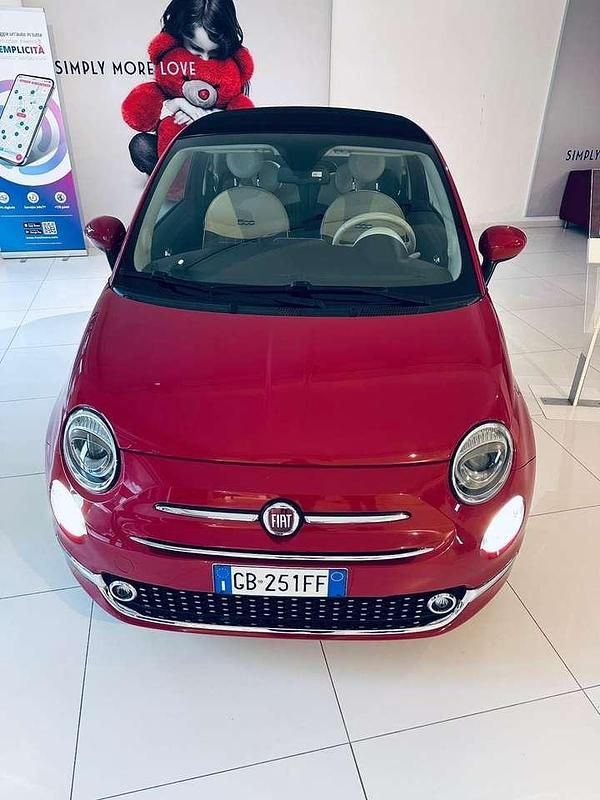 Usata Fiat 500 Lounge 69 CV (50 kW) 2016 Rosso passione Cabrio