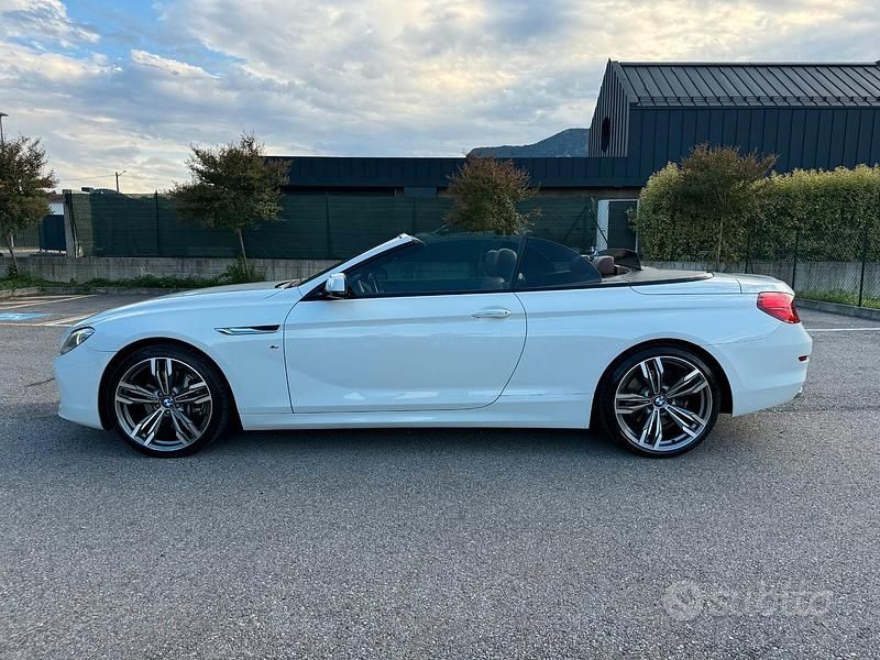 Usata BMW 640 Cabriolet 313 CV (230 kW) 2013 Bianco Cabrio