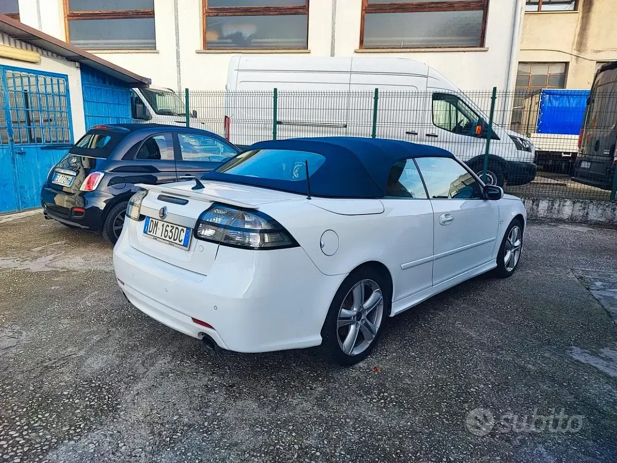 Usata Saab 9-3 Cabriolet Aero 180 CV (132 kW) 2008 Bianco Cabrio