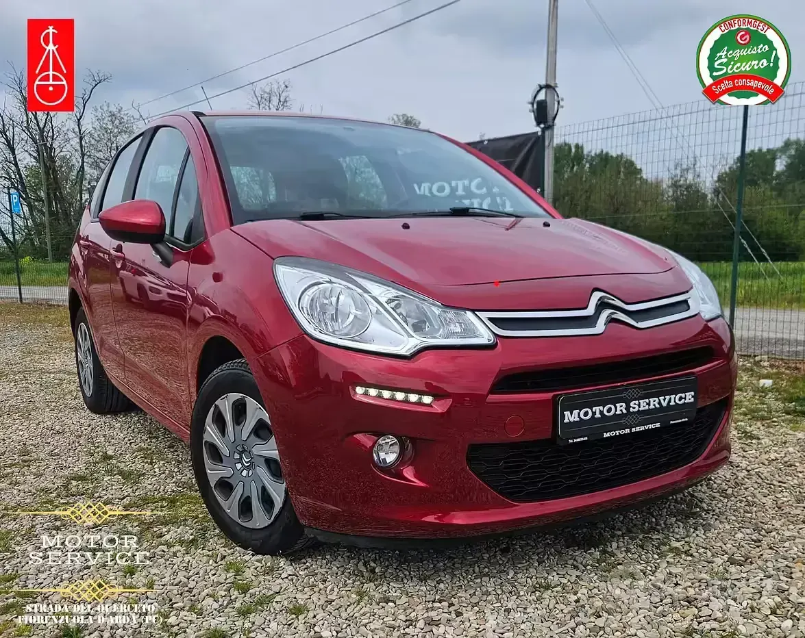 Usata Citroën C3 82 CV (60 kW) 2016 Rosso Berlina