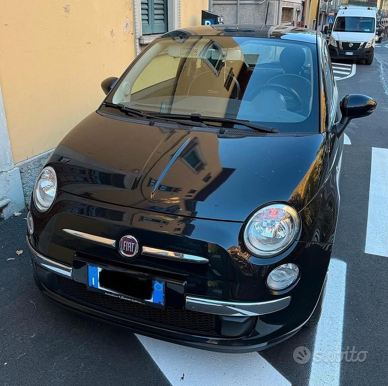 Usata Fiat 500 Lounge 69 CV (50 kW) 2014 Nero Utilitaria