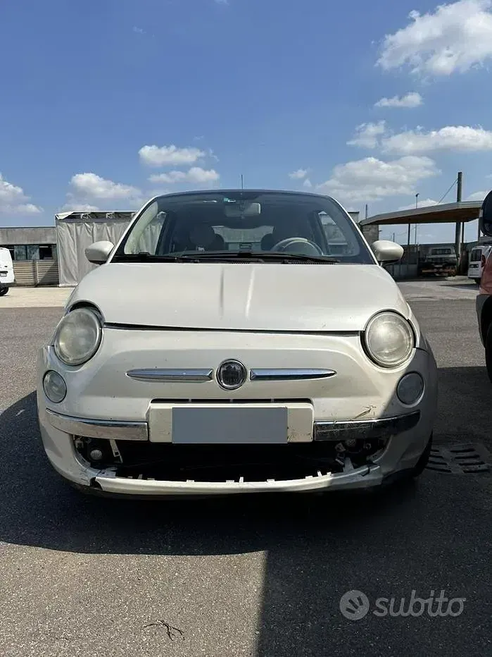 Usata Fiat 500 75 CV (55 kW) 2009 Bianco Cabrio