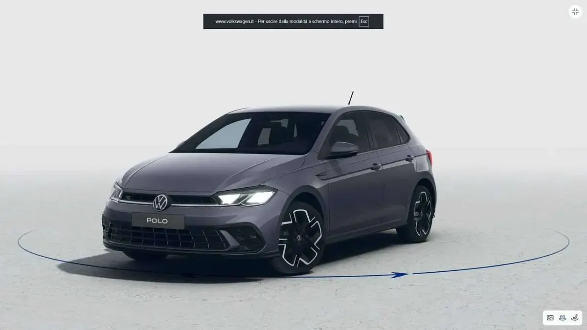 Nuova VW Polo R-line Plus 95 CV (69 kW) 2025 Nero Utilitaria