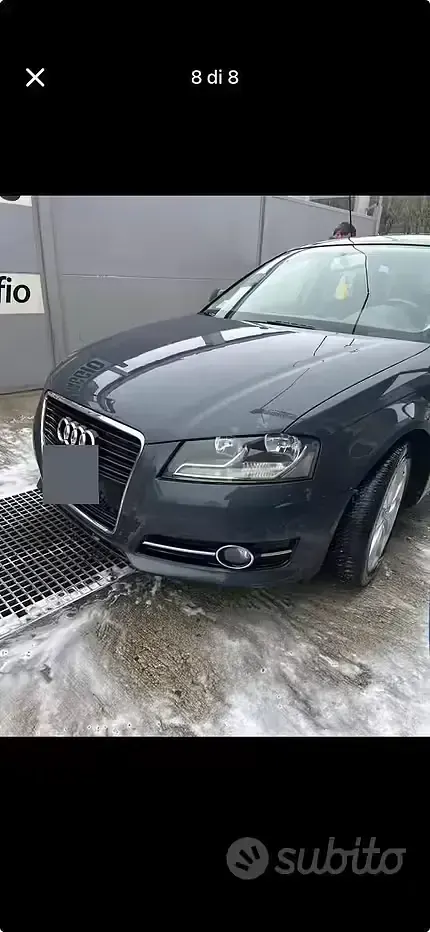 Usata Audi A3 140 CV (102 kW) 2011 Grigio Utilitaria