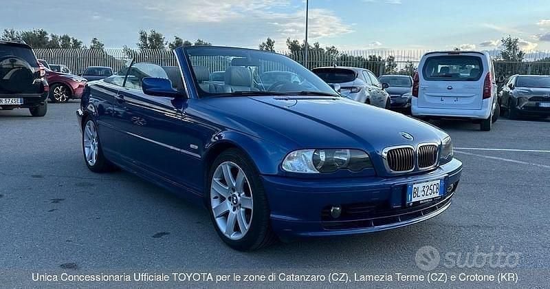 Usata BMW 320 Cabriolet 170 CV (125 kW) 2000 Blu Cabrio