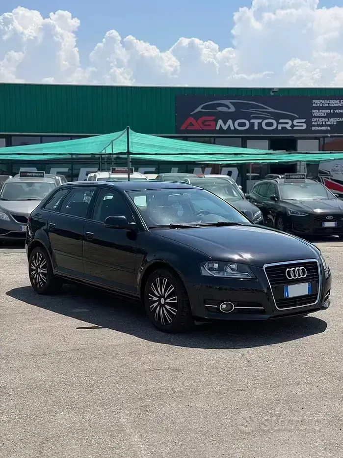 Usata Audi A3 Ambition 90 CV (66 kW) 2010 Nero Utilitaria