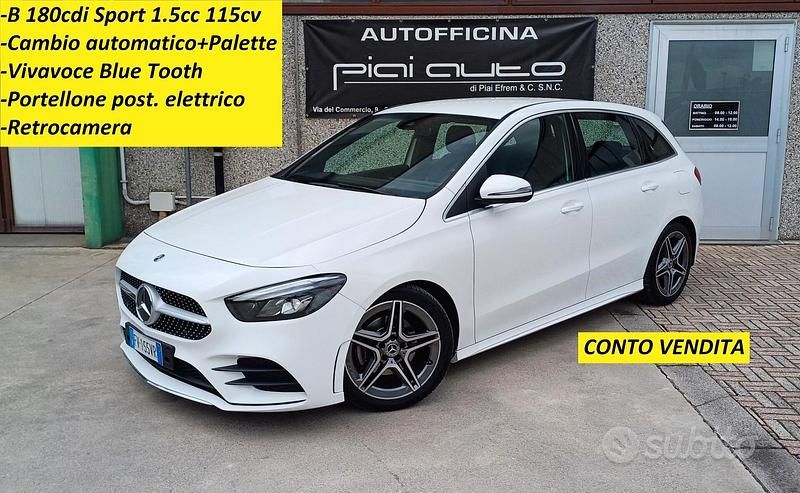 Usata Mercedes B180 Premium 115 CV (84 kW) 2019 Bianco Monovolume