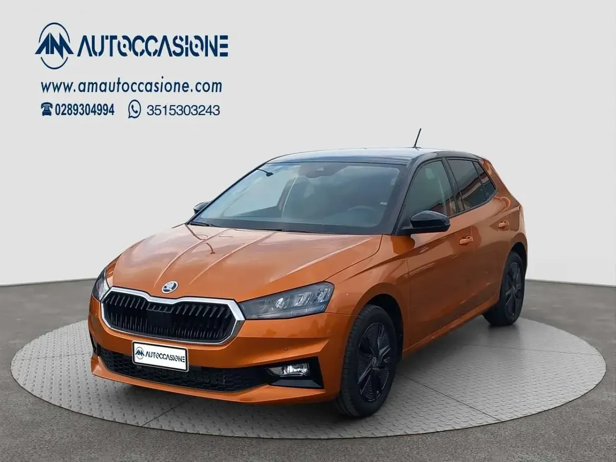 Usata Skoda Fabia Selection 116 CV (85 kW) 2025 Arancione Utilitaria