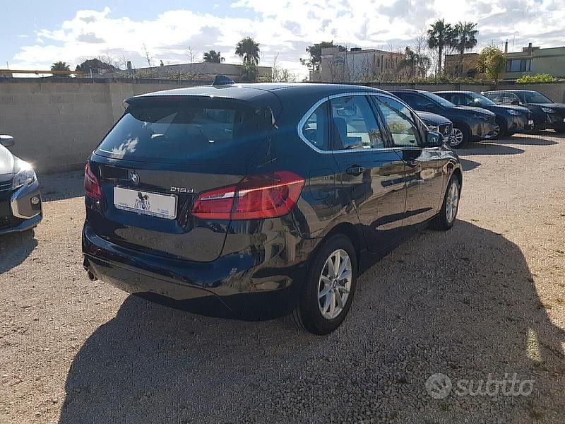 Usata BMW 216 Active Tourer Efficient Dynamics 116 CV (85 kW) 2018 Nero Monovolume